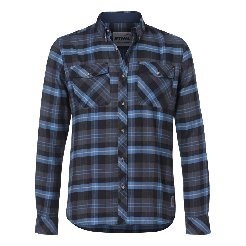Košela STIHL flanel – károvaná / modrá
