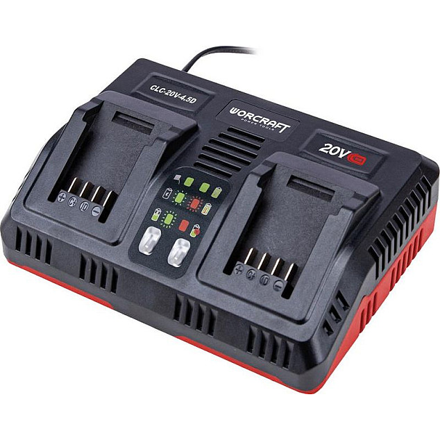 Nabíjačka Worcraft CLC-20V-4.5D ShareSYS, séria S20Li, 2x aku, rýchlonabíjačka Nabíjačka Worcraft CLC-20V-4.5D ShareSYS, séria S20Li, 2x aku, rýchlonabíjačka
