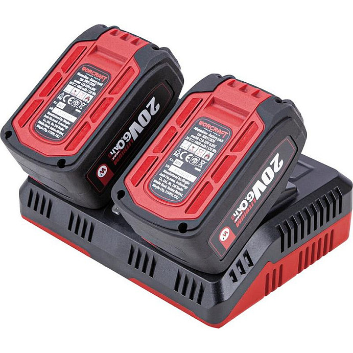 Nabíjačka Worcraft CLC-20V-4.5D ShareSYS, séria S20Li, 2x aku, rýchlonabíjačka Nabíjačka Worcraft CLC-20V-4.5D ShareSYS, séria S20Li, 2x aku, rýchlonabíjačka