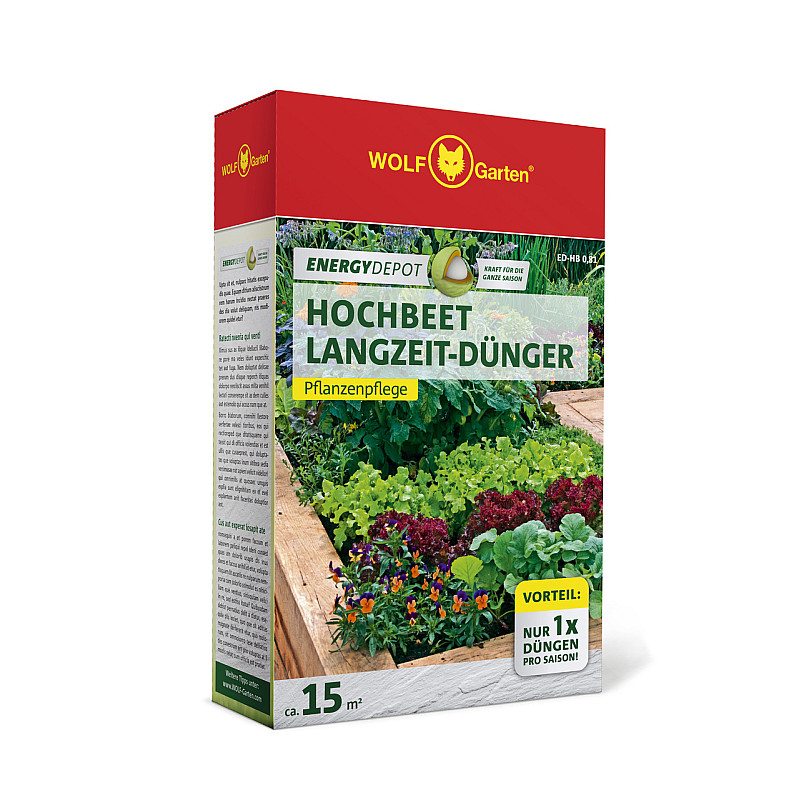 WOLF-Garten ED-HB 0,81 D/A ENERGY DEPOT  DLHODOBÉ HNOJIVO NA VYVÝŠENÉ ZÁHONY 0,81 KG